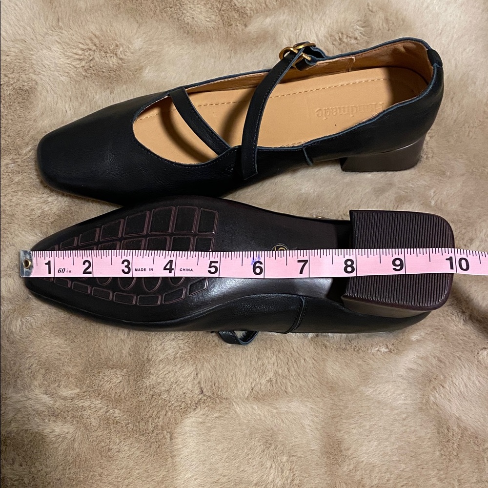 Black Genuine Leather Heels - Picture 8 of 8